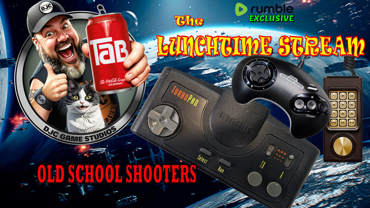 The LuNcHTiMe StReAm - LIVE with DJC - Old School Shooters - Rumble Exclusive