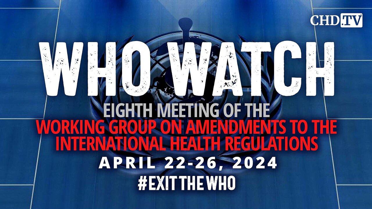 WHO WATCH: Eighth Meeting of the Working Group on Amendments to the IHR | Apr. 22