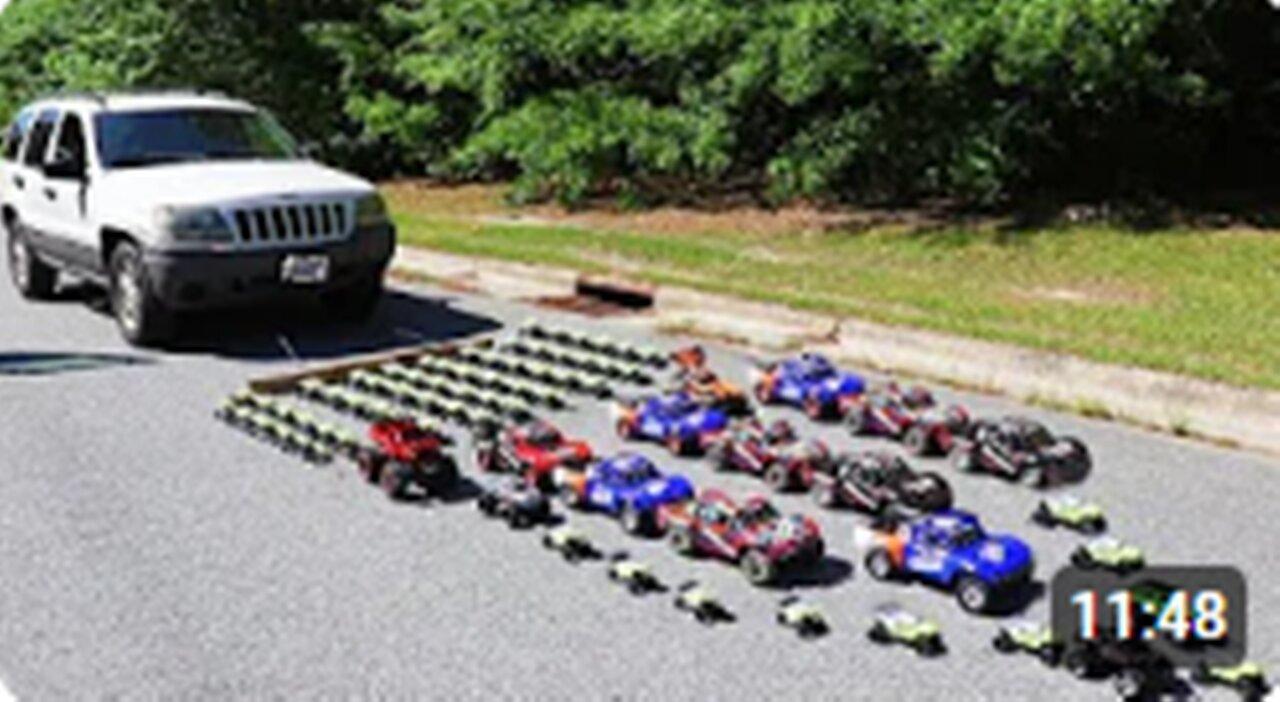 How Many Toy Cars Does It Take To Pull A Real Car?