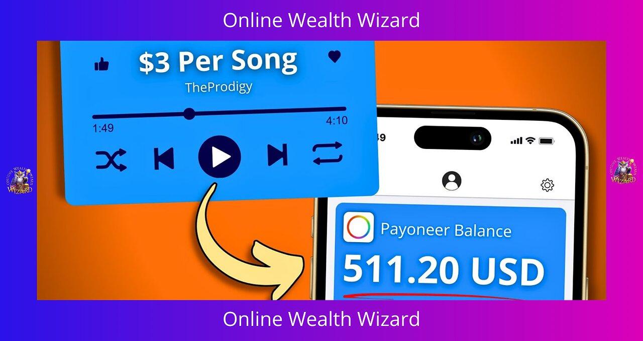 Earn $3 PER SONG Listened To - Make Money Online
