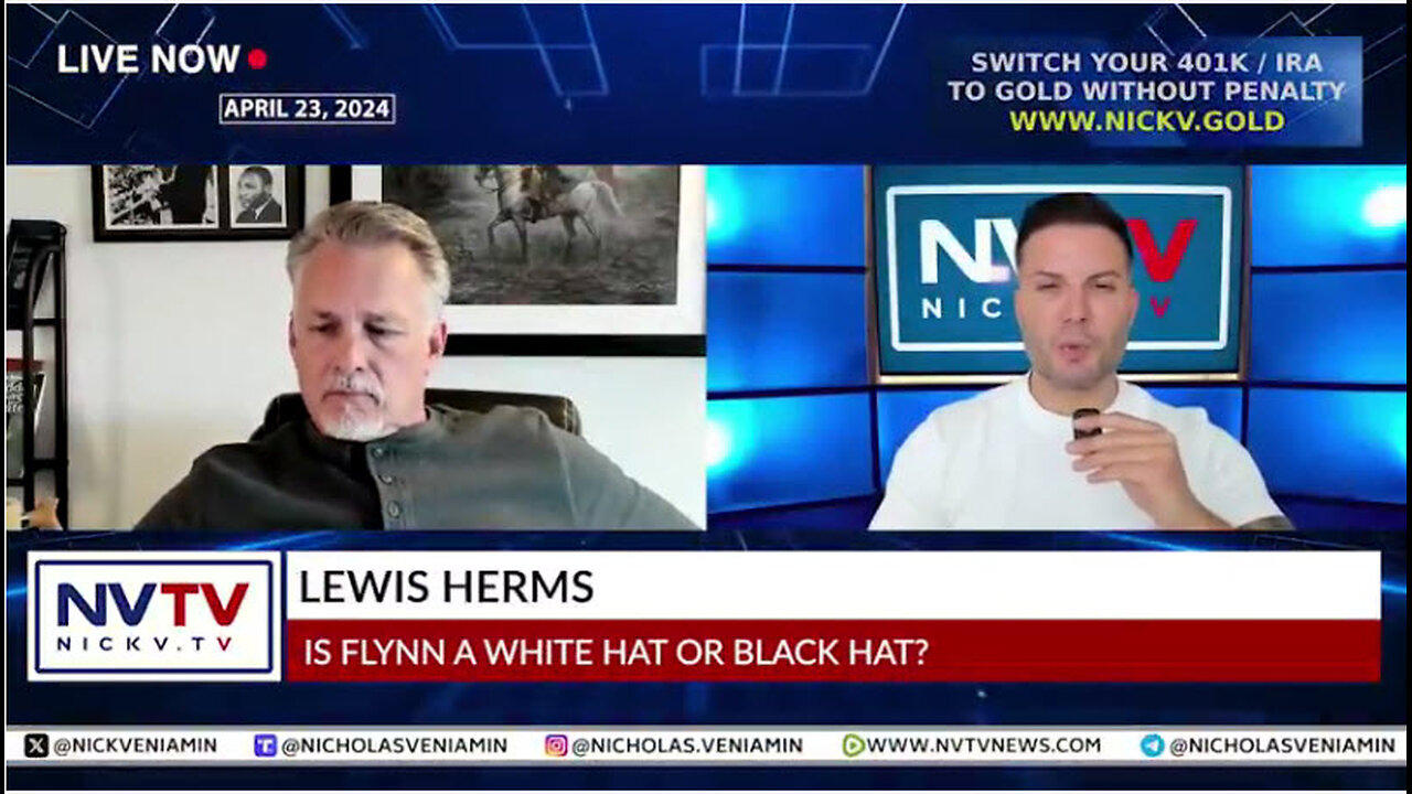 Lewis Herms Discusses If Flynn Is A White Hat Or Black Hat with Nicholas Veniamin
