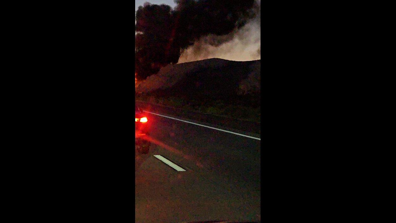 fire on the I40