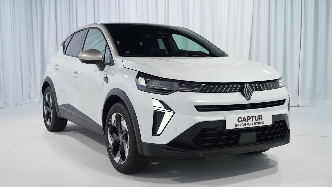 Renault Captur E-tech full hybrid Design Preview in Technowhite