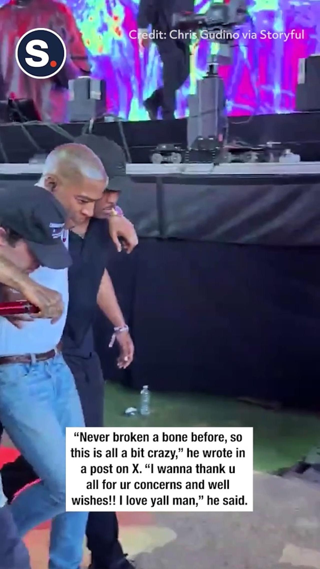 Kid Cudi Breaks Foot Jumping Off Coachella Stage