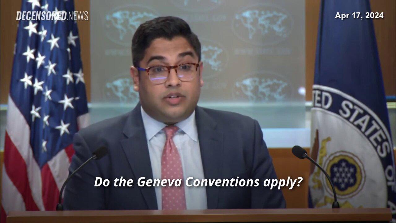State Dept Confronted Over Geneva Conventions in Gaza