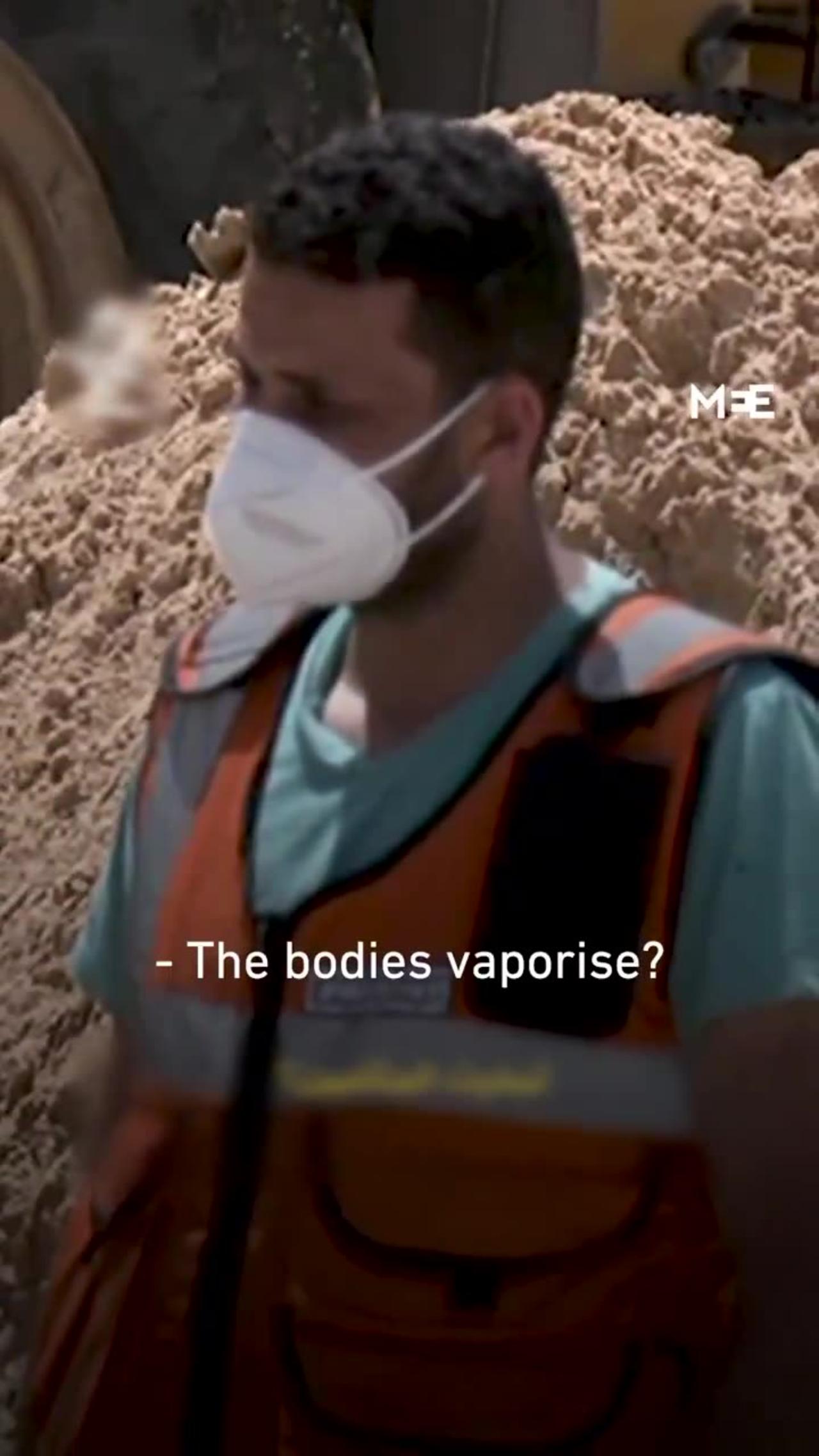 Israel using advanced weapon that vaporises bodies?