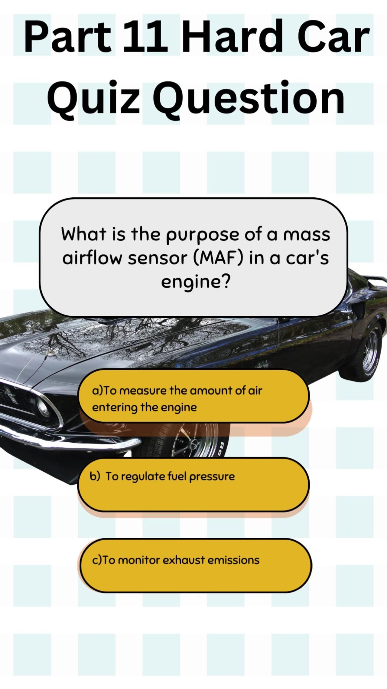 Hard Car Quiz Question 11