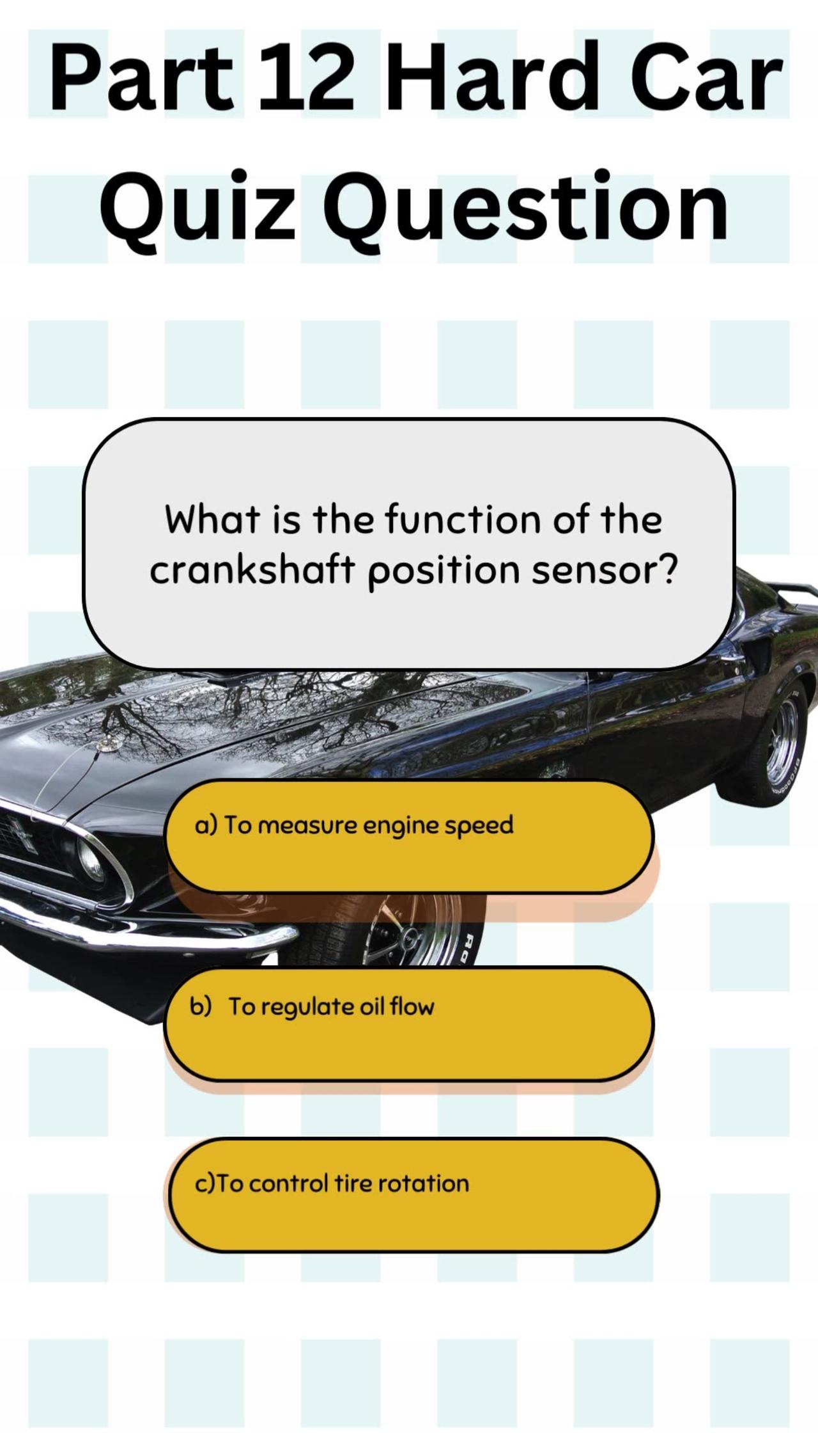 Hard Car Quiz Question 12
