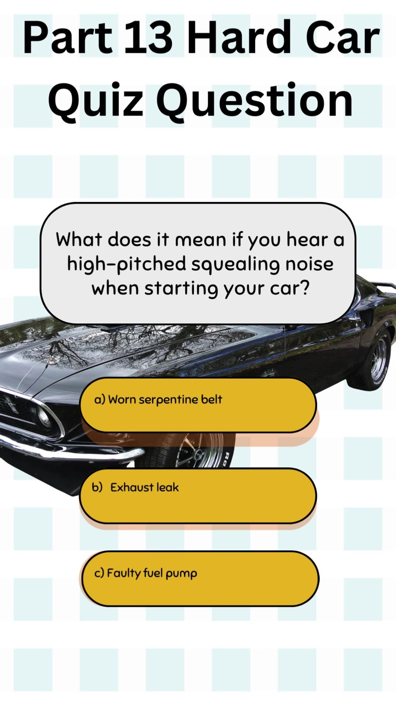 Hard Car Quiz Question 13