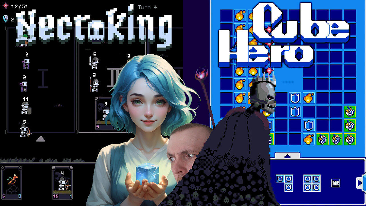 Playing Tetris & Summoning Skeletons With Deck-Building Games Cube Hero & Necroking