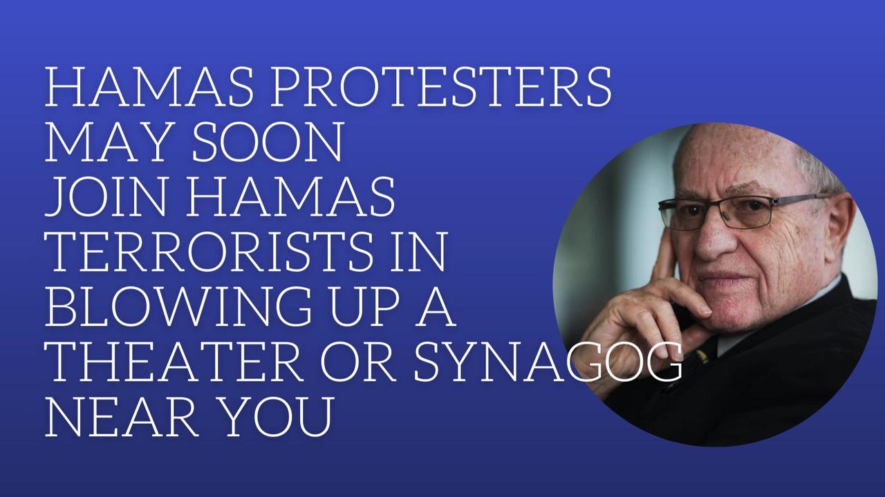 Hamas supporters may soon join Hamas terrorists in blowing up a theater or synagog near you