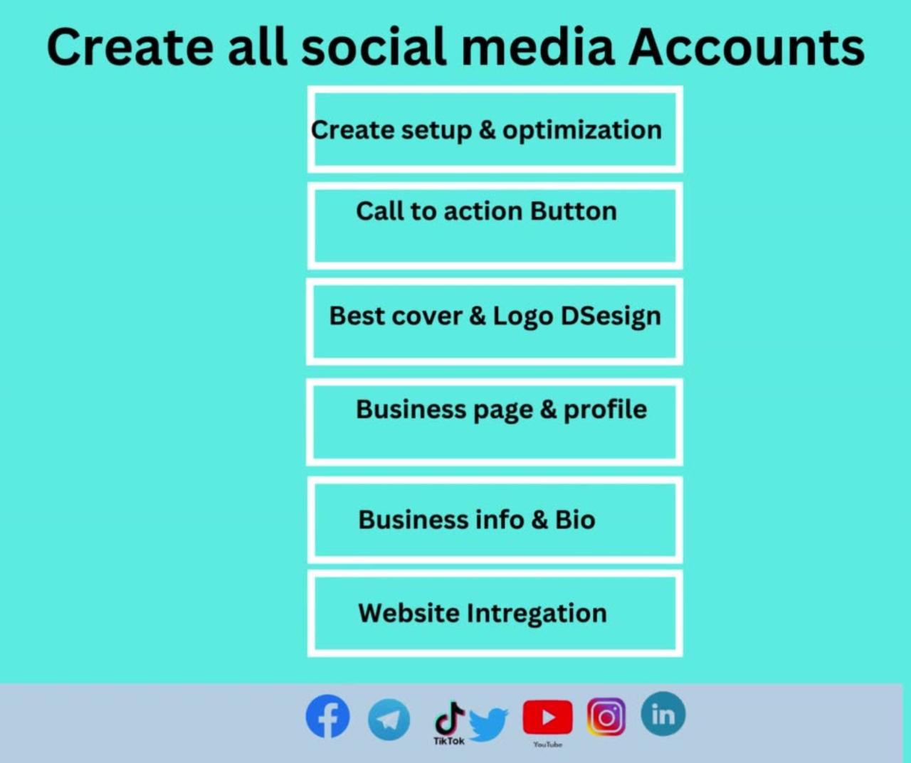 Create all social Media Account