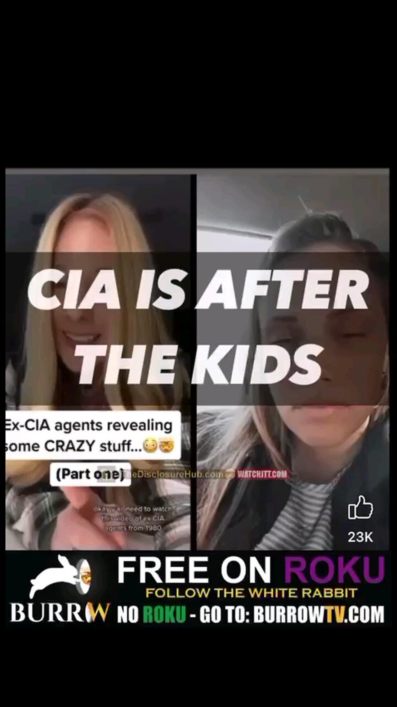 The CIA is behind everything, they are after all of our kids.... Listen to this 1980s interview