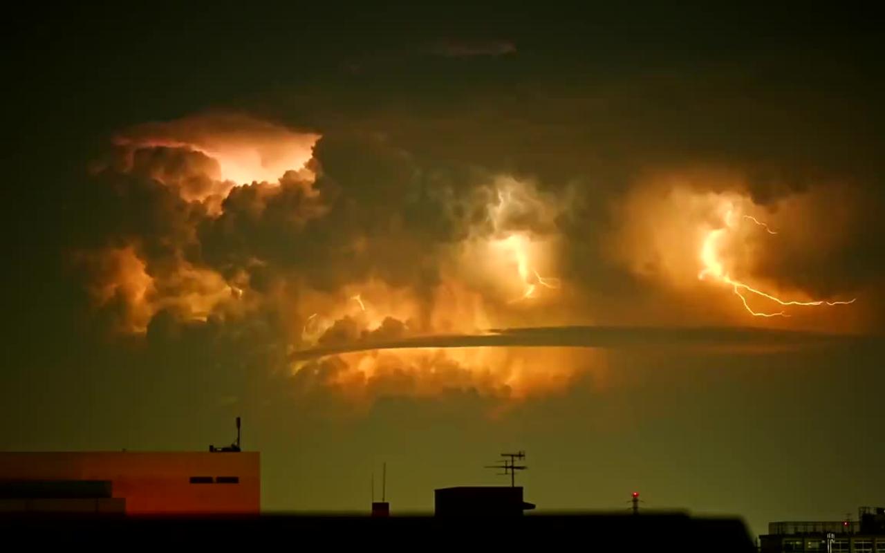 #GOD's time-lapse of lightning