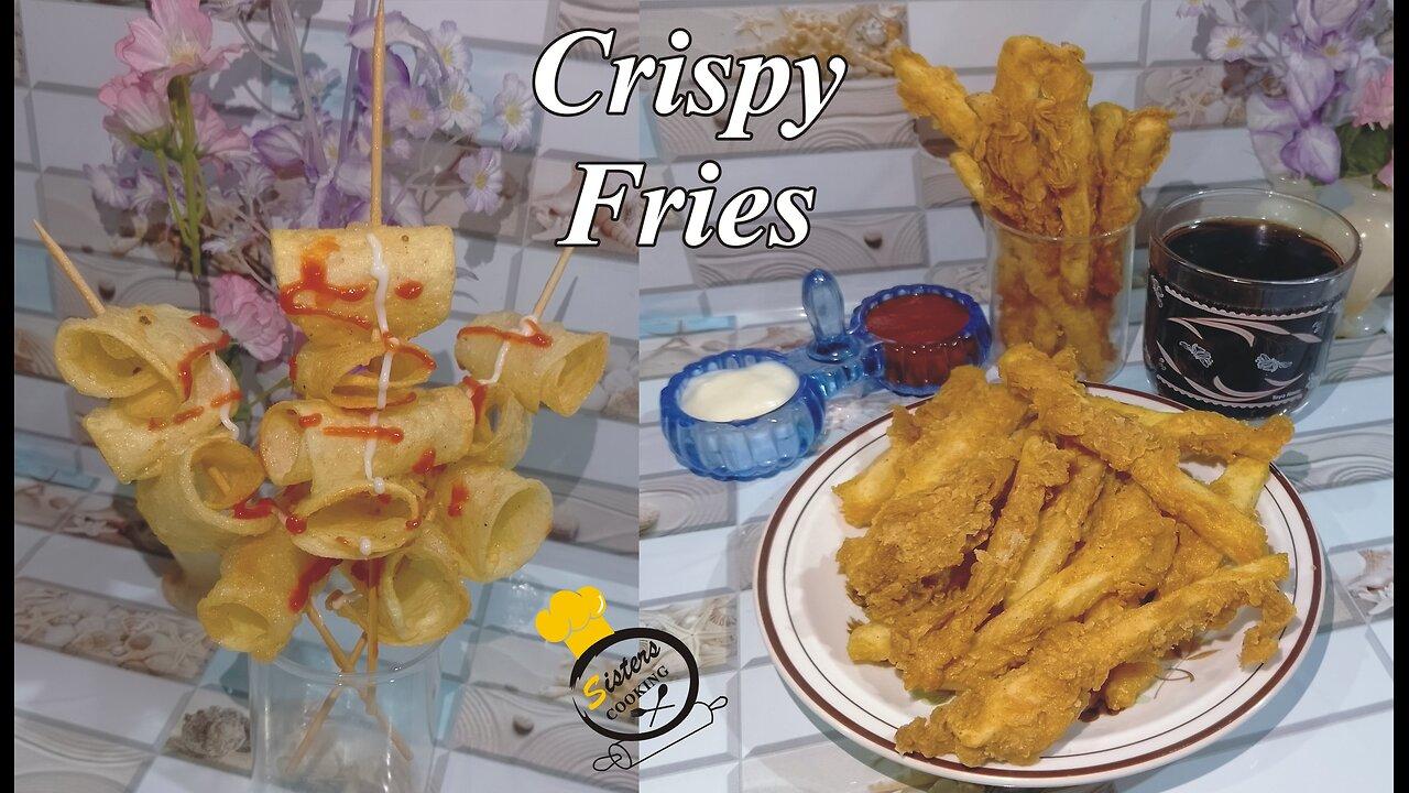 Crispy Fries Recipe | Zinger Fries Recipe | Spiral Potatoes | Teatime Recipe | Lunch Box Recipe