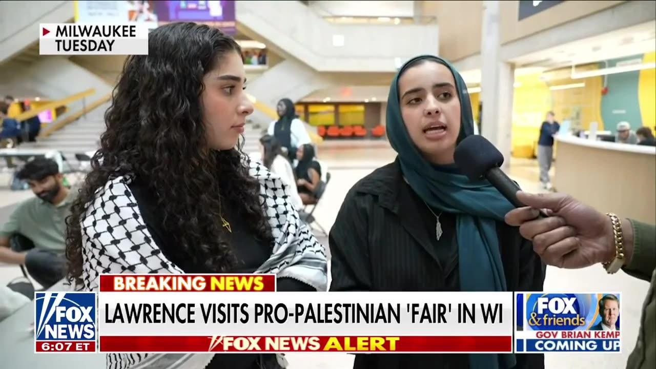 Lawrence Jones visits pro-Palestinian 'fair' in Wisconsin