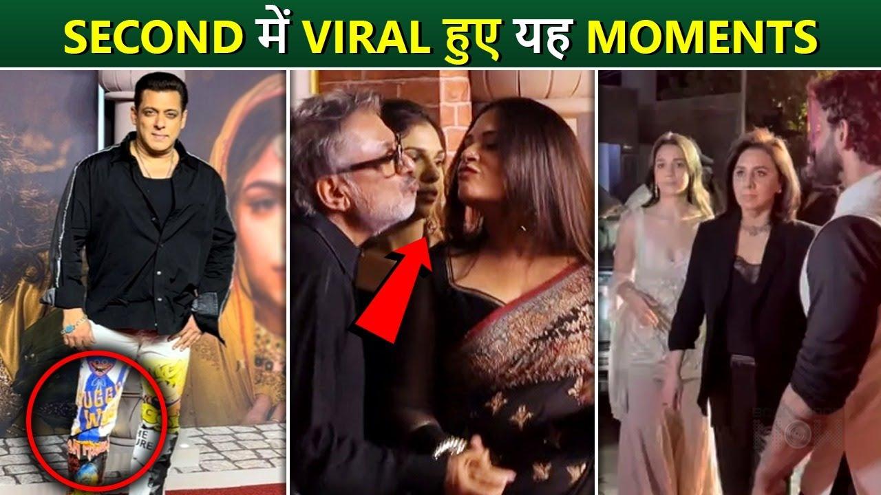 Top Viral Moments From Heeramandi Screening Salman In Funky Jeans, Urvashi VS Munawar and More