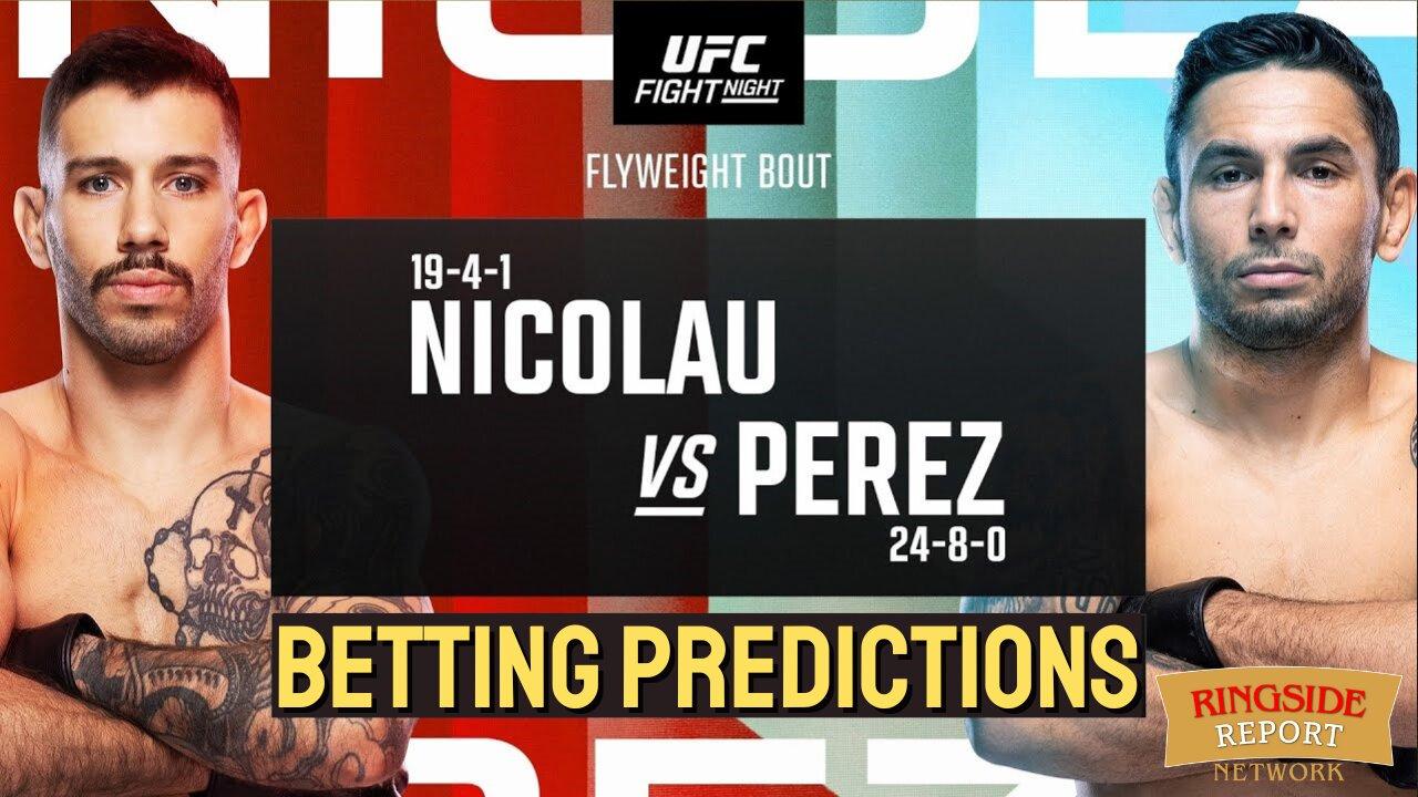 UFC Fight Night | Nicolau vs Perez Card Picks | LIVE🟥