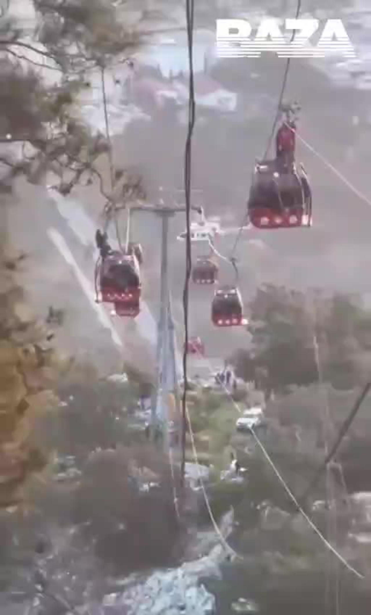 Un teleférico se desplomó en Antalya desde una altura de 605 metros