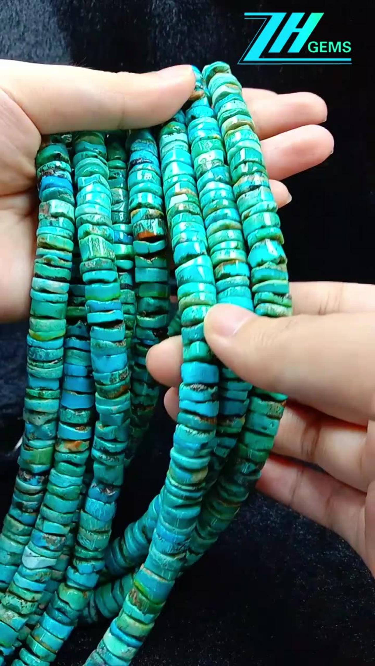 Natural turquoise beads size 10mm  for Jewelry Making Fashion Design   20240426-04-08