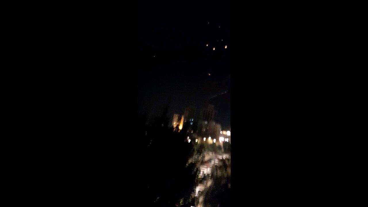 MULTIPLE INTERCEPTIONS CAPTURED FROM MY PORCH IN JERUSALEM MUST WATCH