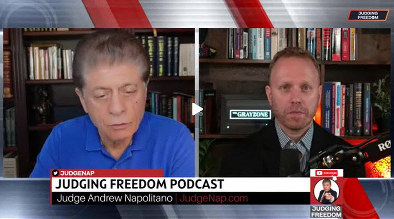 Judging Freedom w/ Judge Napolitano - Max Blumenthal: Israel Directly Interferes in US Politics.