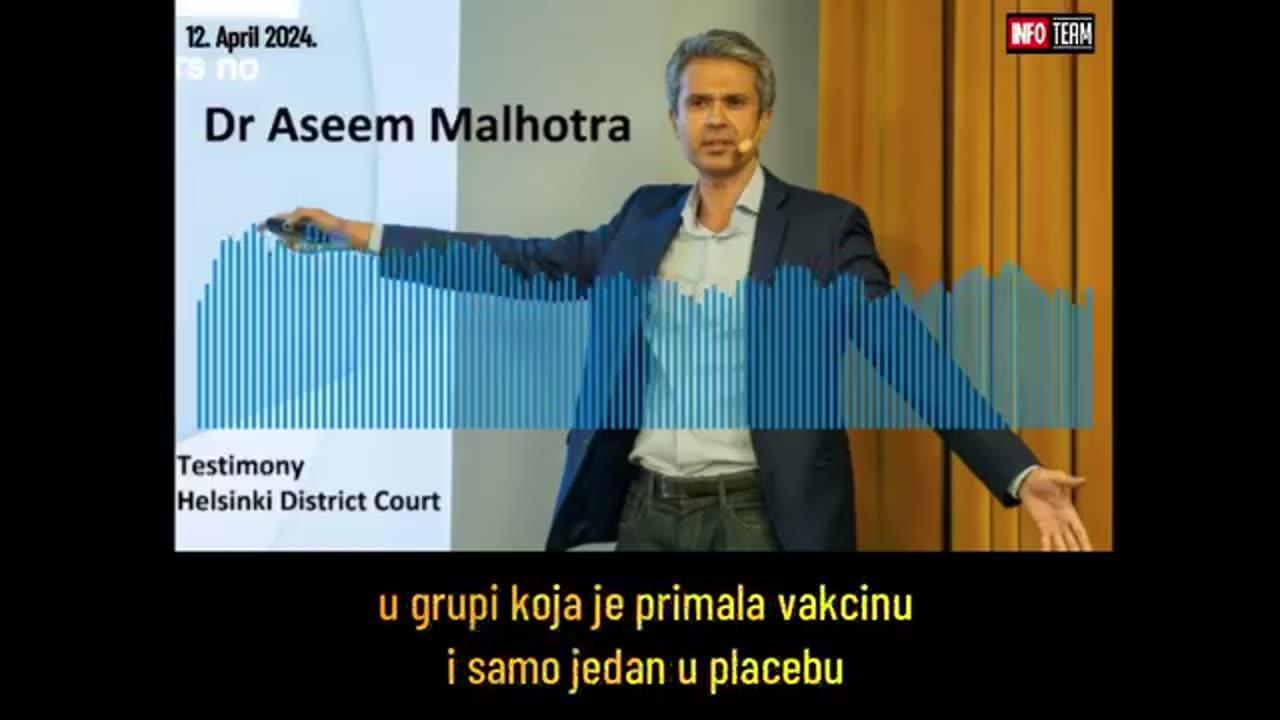 Pričanje dr Aseem Malhotra na Helsinki district Court o covid cepivih