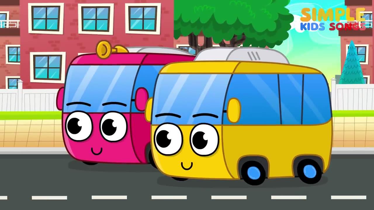 The wheels on the Bus |  songs for kids, kids cartoon