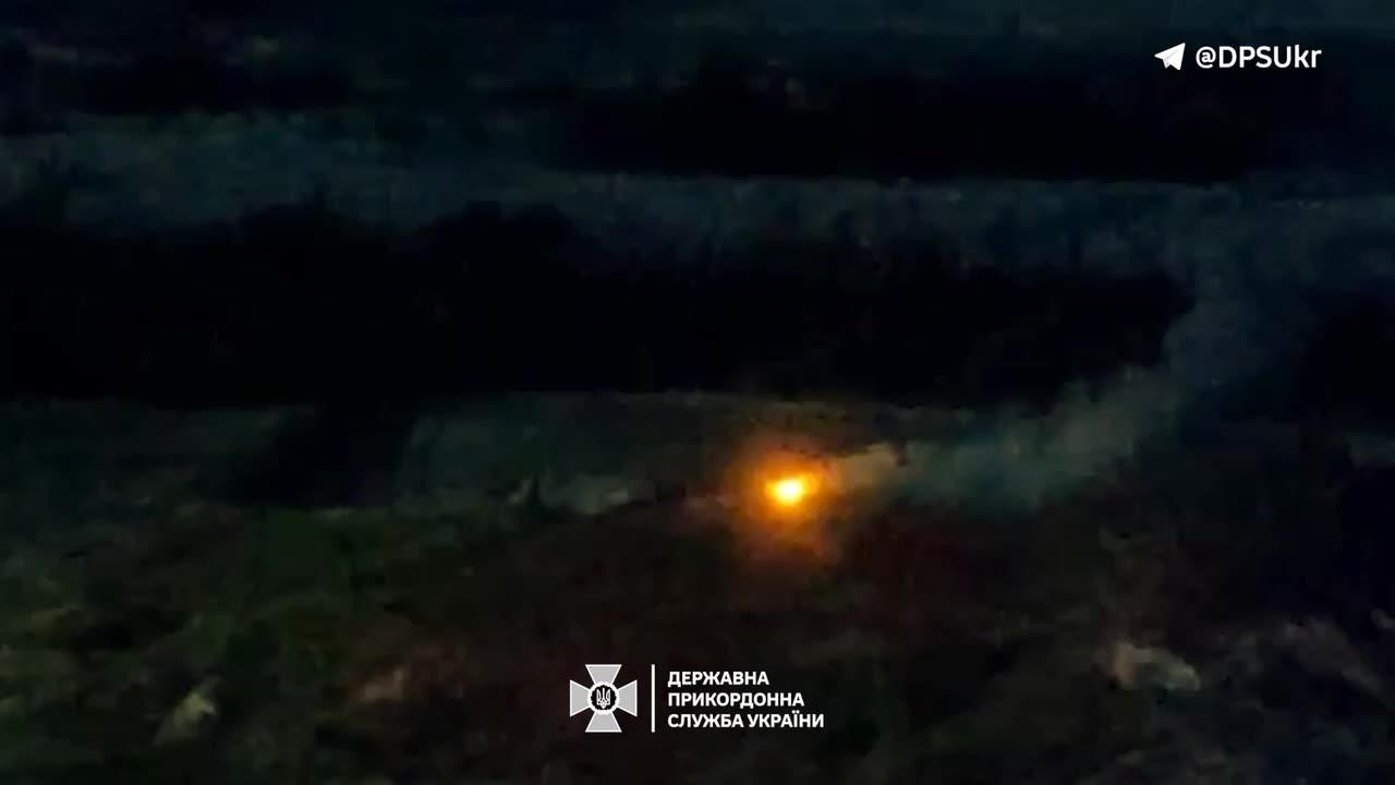 Ukrainian 105mm Artillery Hits a Russian Munitions Warehouse(Incredible)