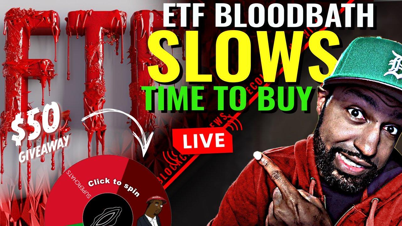 Bitcoin ETF BLOODBATH ENDS! 71-Day Inflow Spree FINALLY Stops -But is the Bull Run Bleeding Out Too?