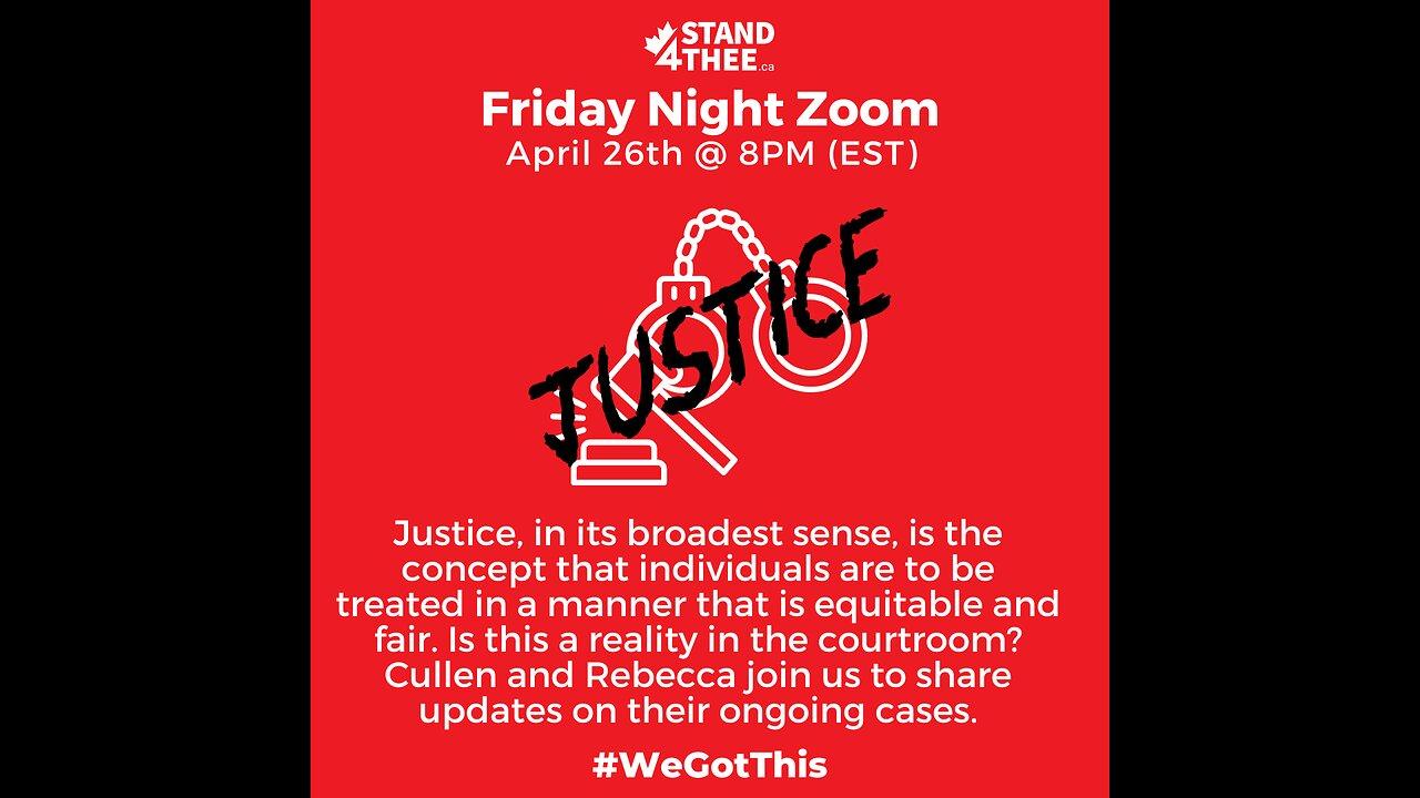 Stand4THEE Friday Night Zoom April 26th - Seeking Justice