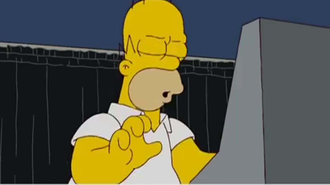 Os Simpsons - Votação Eletrônica O voto de Homer em Obama muda magicamente para McCain.