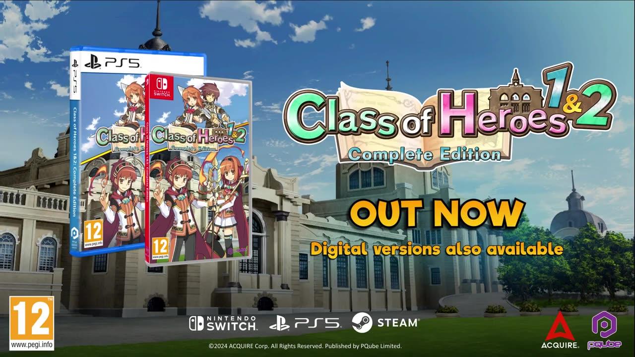 Class of Heroes 1 & 2_ Complete Edition - Official Launch Trailer