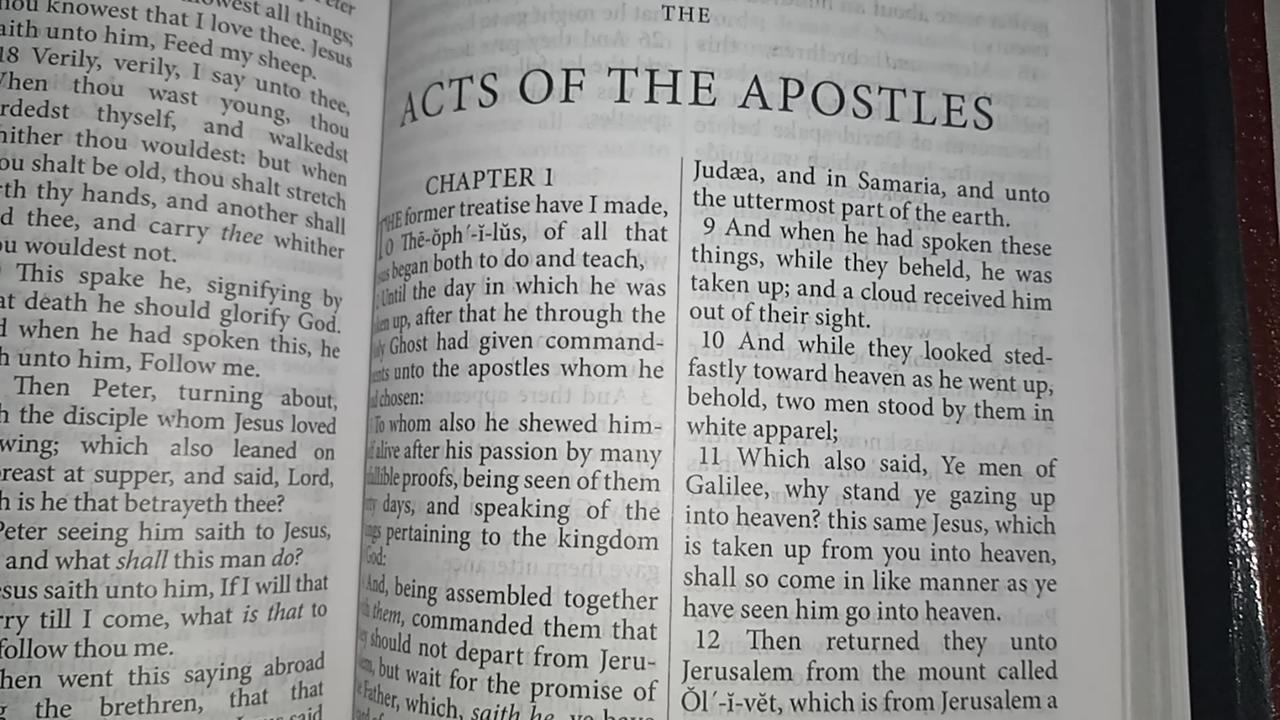 Starting in the Acts of the Apostles