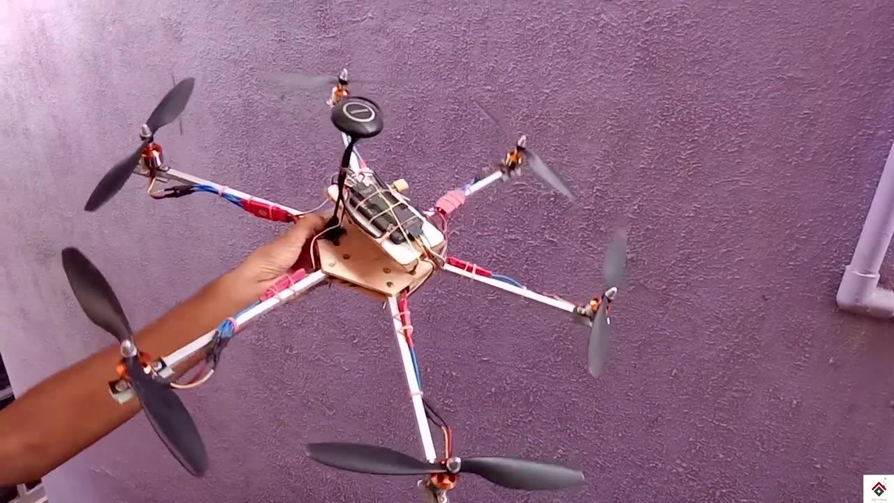 How to make Hexacopter Frame at home _ Homemade Hexacopter  _ Part 1