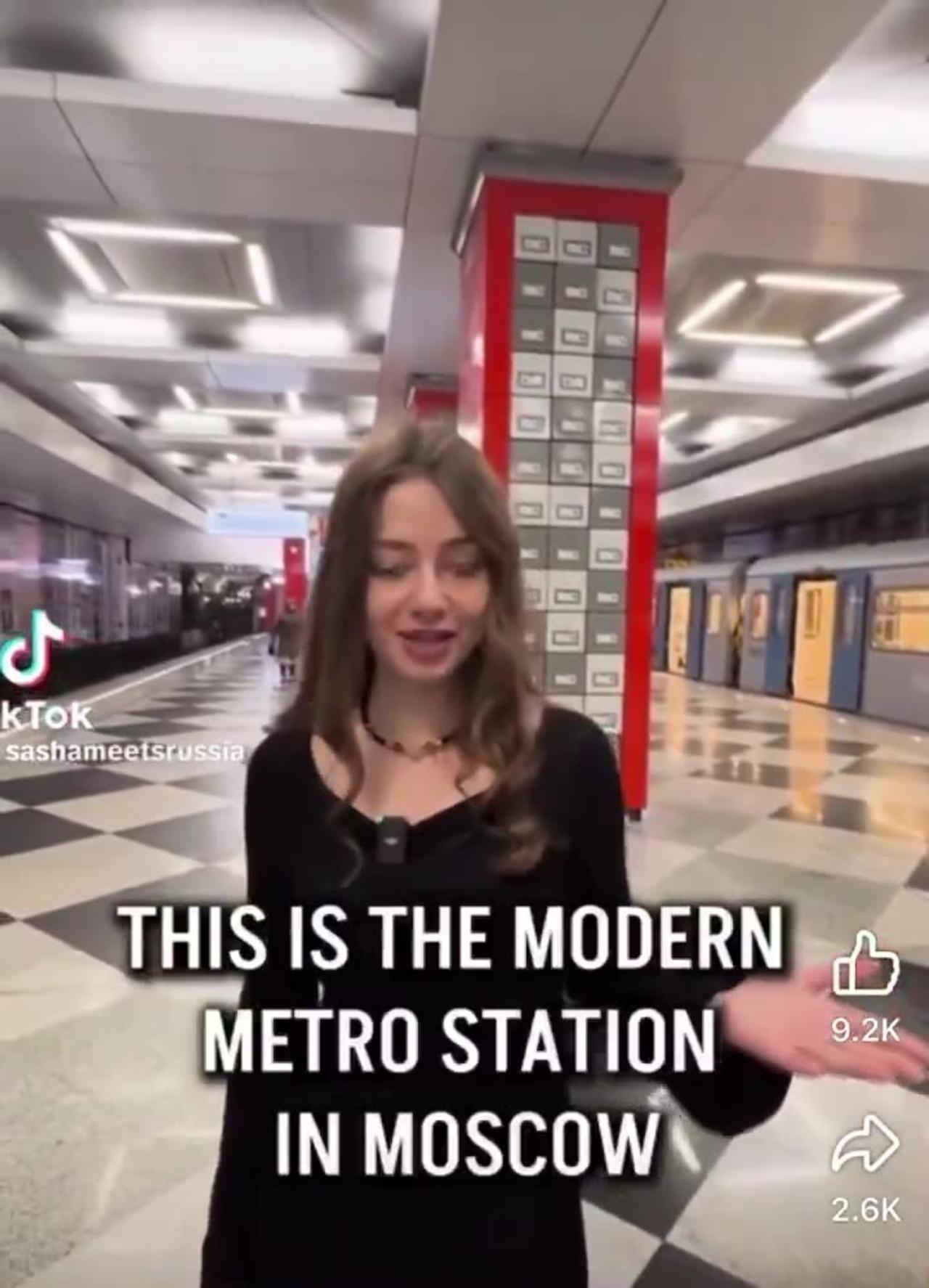 The new modern Metro-Station in Moscow
