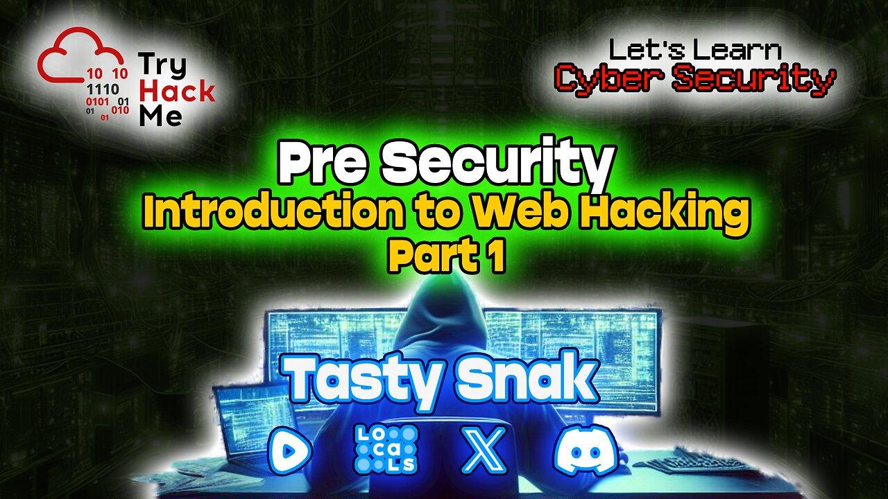 Let's Learn Cyber Security: Try Hack Me - Pre Security - Introduction to Web Hacking Pt1