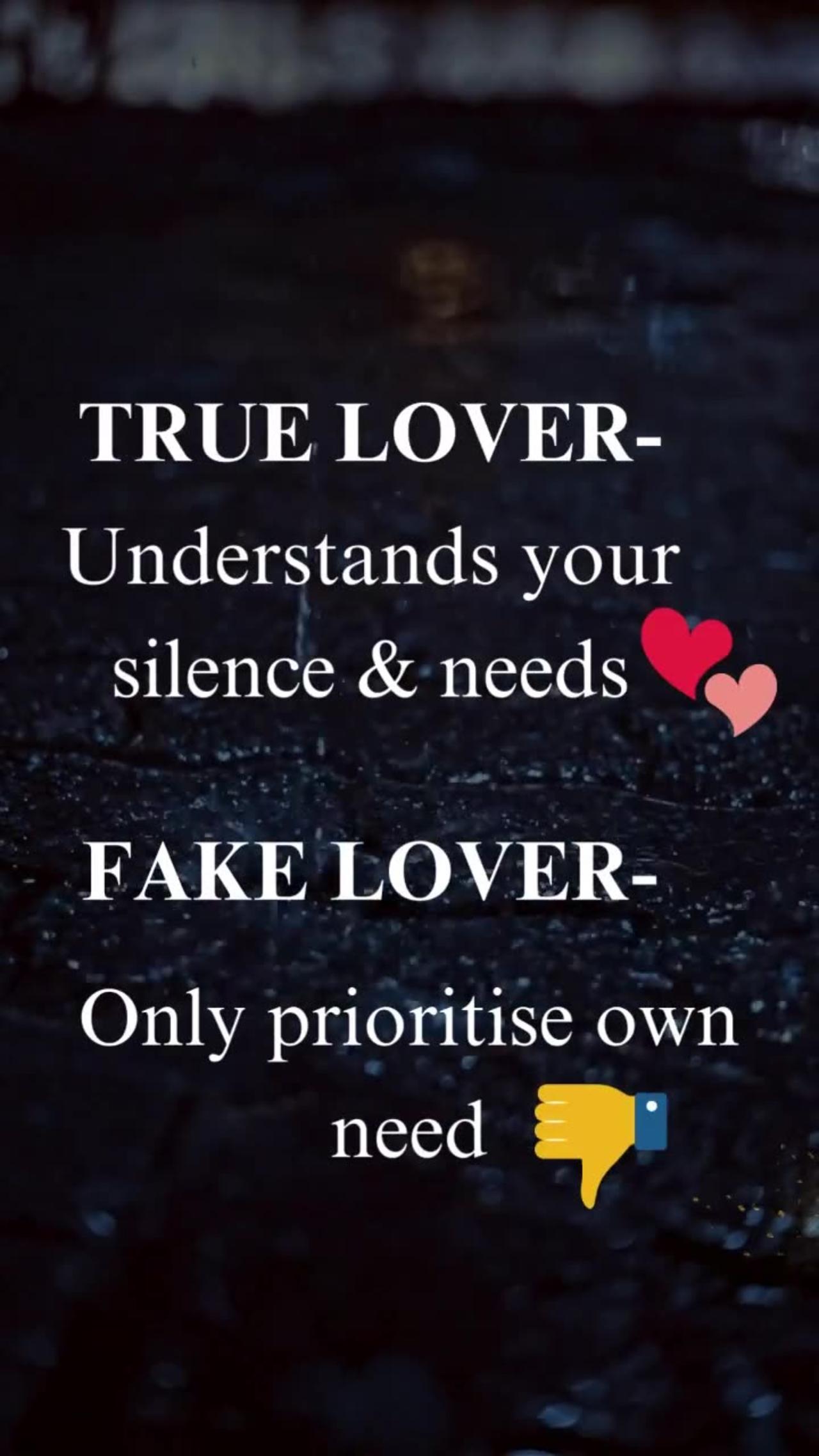 True love Vs Fake love | reality of relationship