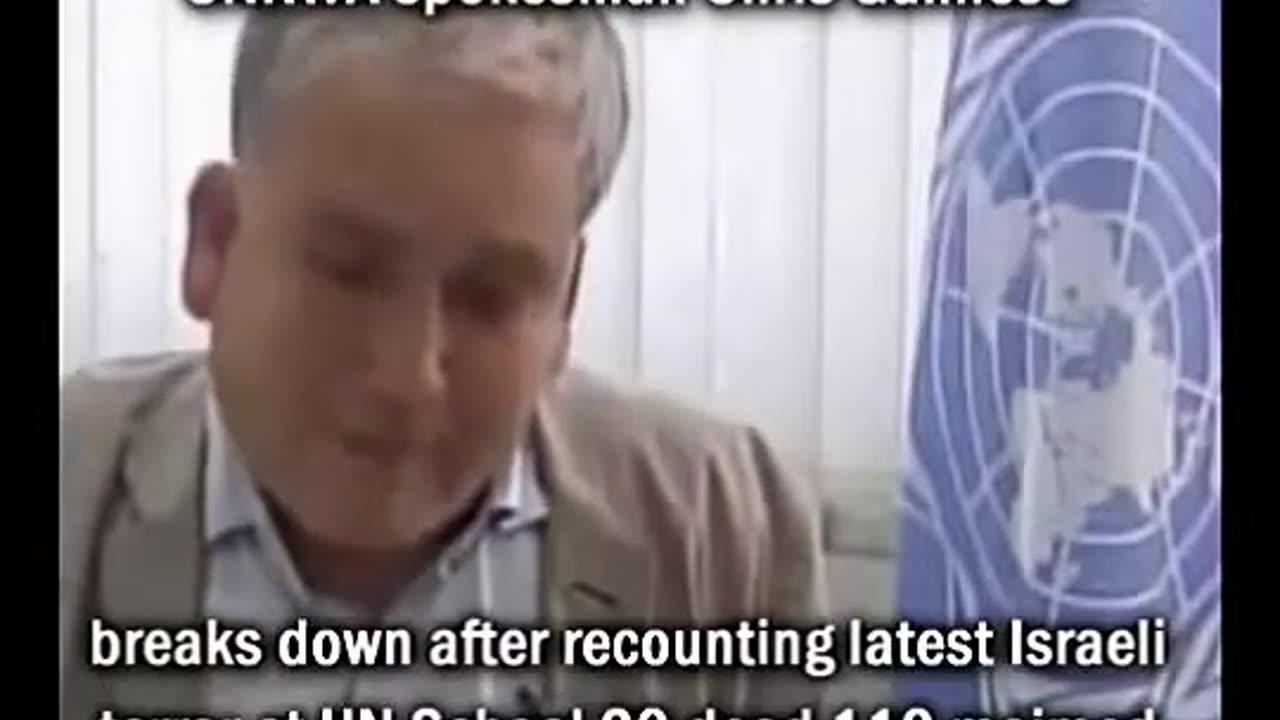 United Nations Envoy Breaks Down, Weeps for Children of Gaza. IN 2014!