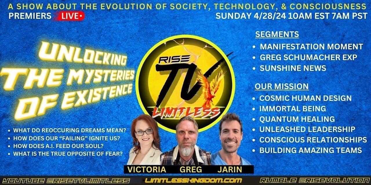 RISE TV 4/28/24 UNLOCKING THE MYSTERIES OF EXSITENCE