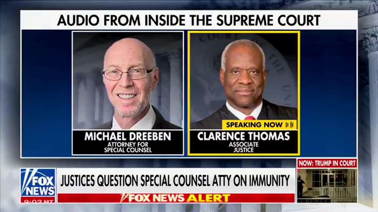 Clarence Thomas asks why previous presidents haven't been prosecuted