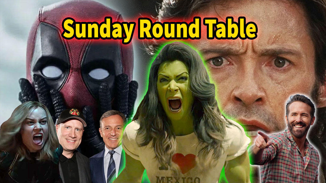 Sunday Round Table! Ryan Reynolds gets attacked by Feminist Actress! Iger Destroys More Disney IP!