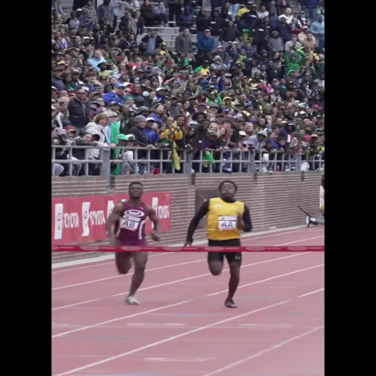Penn Relays 2024 boys and girls 4x100m  Championship of America final included Hydel, excelsior