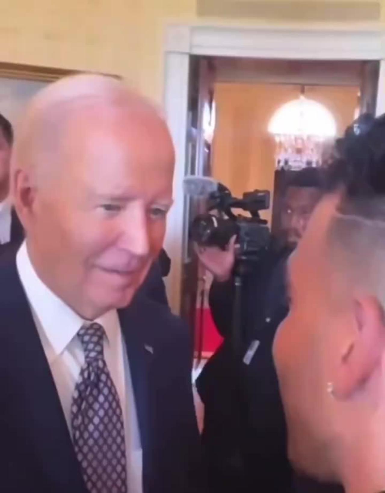 STUNNING unscripted Biden exchange caught on video... this is insane