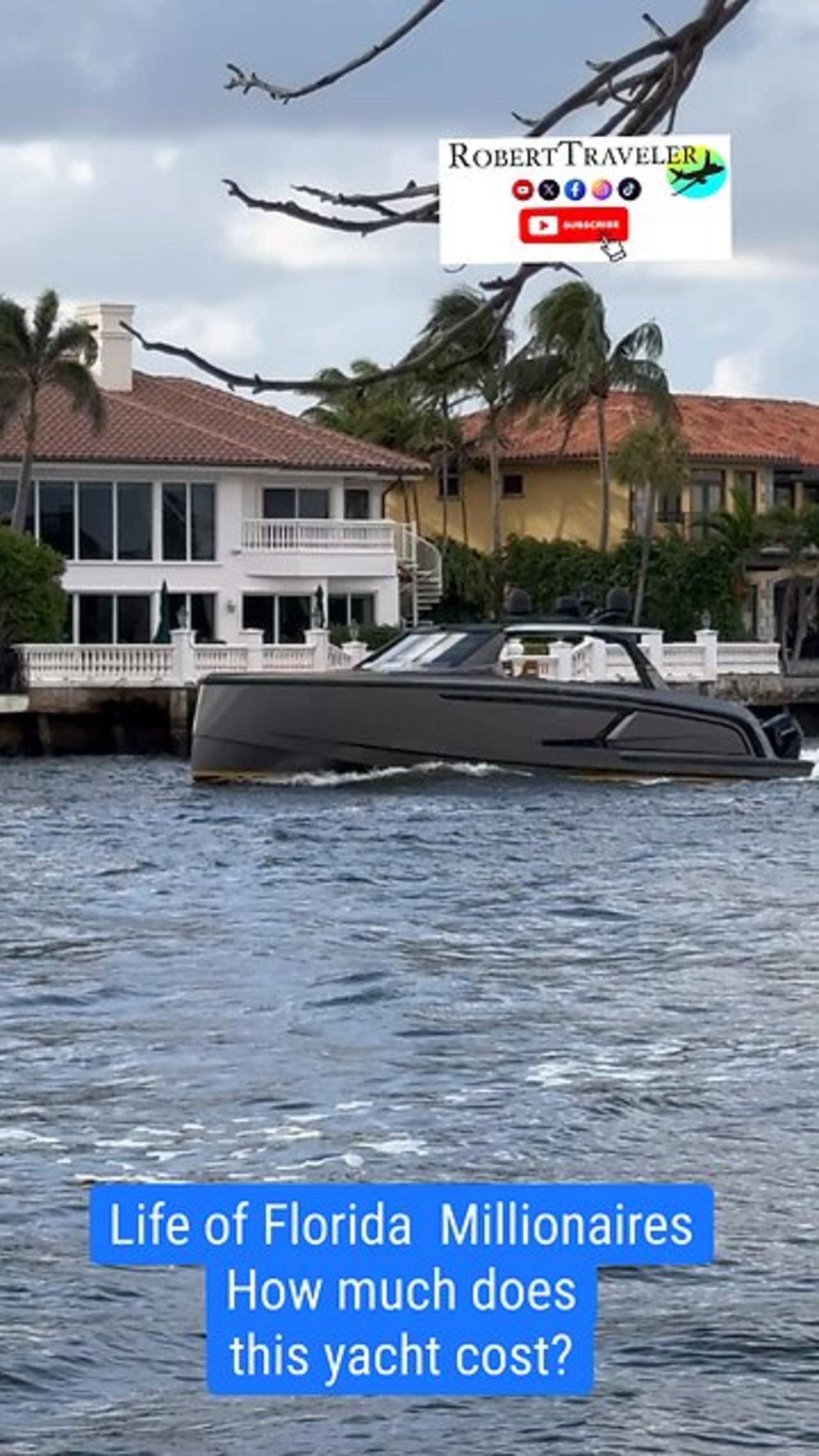 Life of Florida  Millionaires What do you think, how much does this yacht cost?