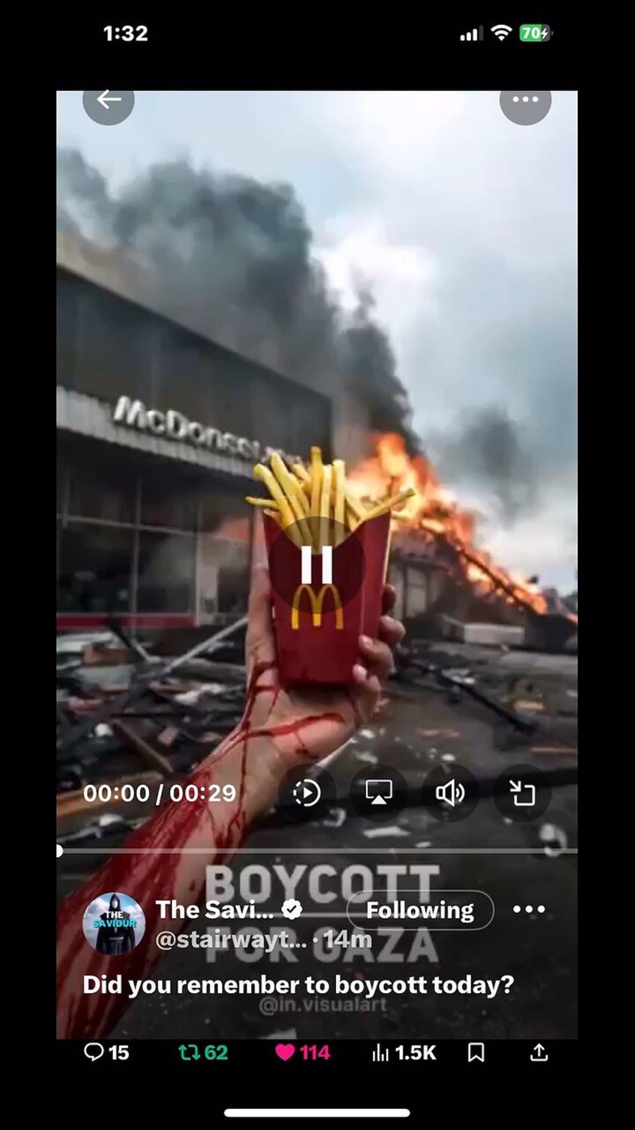 A boycott of Israel