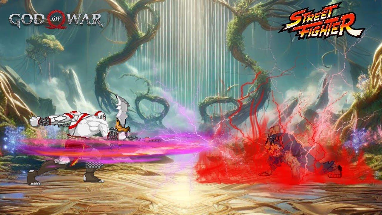 Kratos vs. Akuma - God of War X Street Fighter