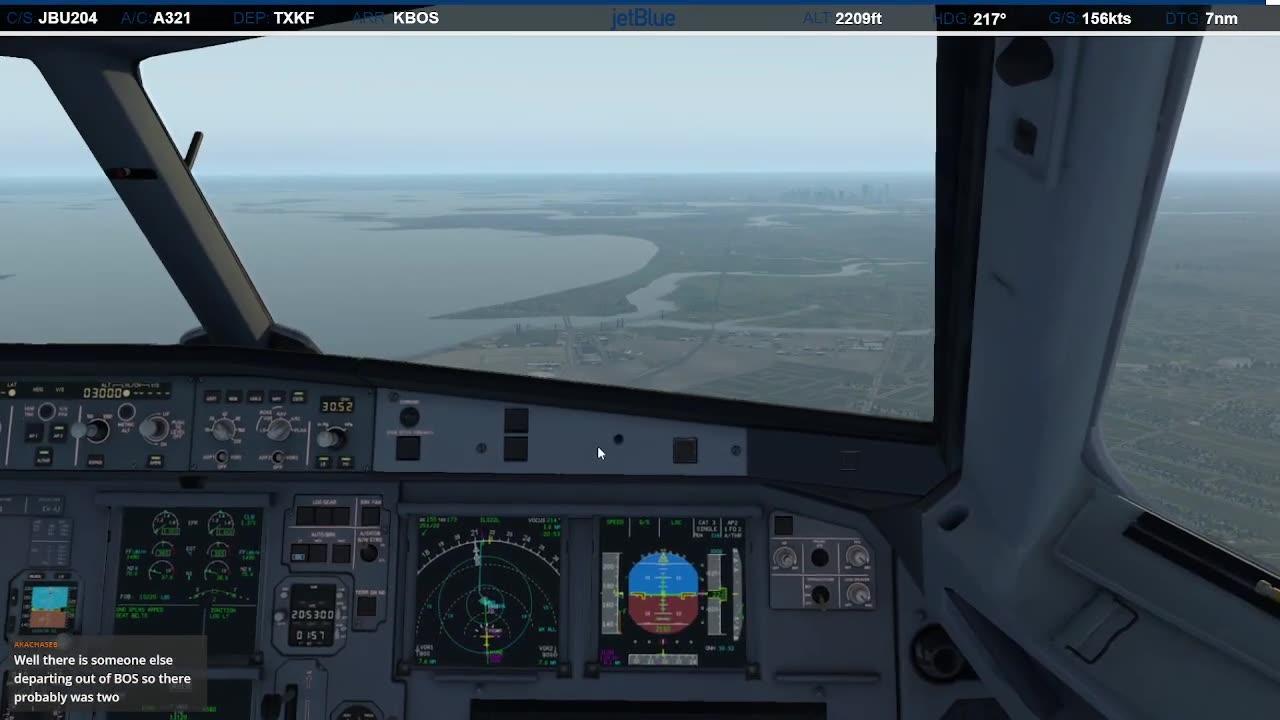 Landing in Boston