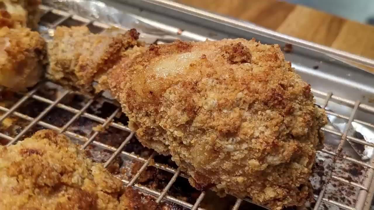 Crusty Chicken Legs - Oven Baked  Chicken - Crunchy & Delicious - Simple Ingredient Cooking