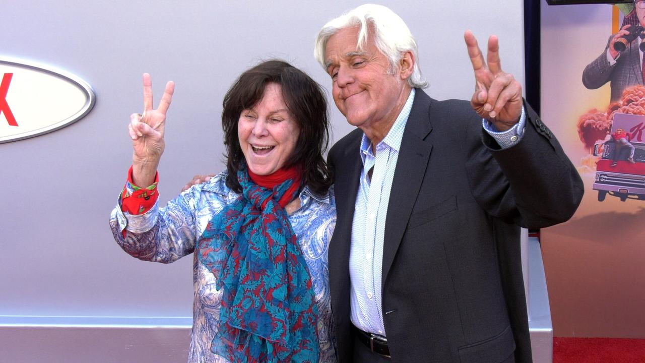 Jay Leno and Mavis Leno attend Netflix's 'Unfrosted' red carpet premiere in Los Angeles